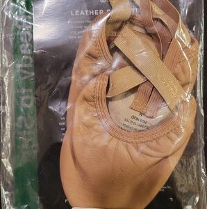 Capezio Tan Leather Athletic Shoes